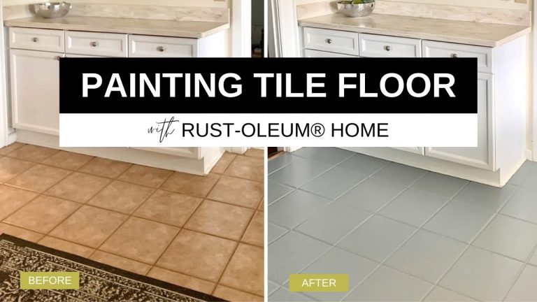 How to Paint Kitchen Floor Tiles